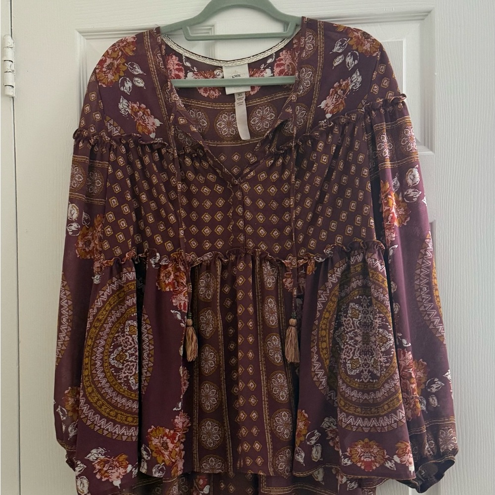 Floral Bohemian Women's Top